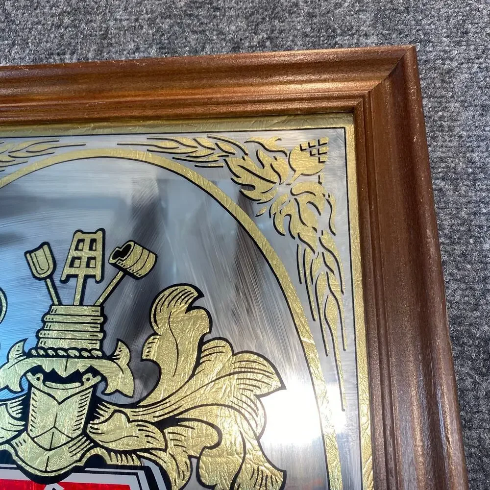 Vintage Beck's Beer Mirror German Pub Bar Sign 20x14 Wall Decor Advertising